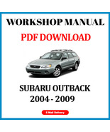 SUBARU OUTBACK 2004 2005 2006 2007 2008 2009 SERVICE REPAIR WORKSHOP MANUAL - £6.10 GBP