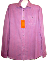 Hugo Boss Men&#39;s Pink Blue Plaids Button Front Dress Shirt Size 2XL - £74.45 GBP