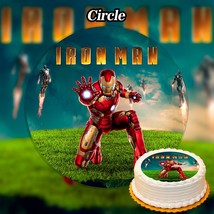 Edible Iron Man Cake Topper Personalised - $9.99