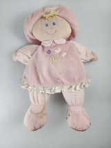 Animal Alley Doll Baby Pink Dress Blonde Hair Blue Eyes Plush Lovey Sati... - $16.82