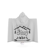 Stay Wild Hooded Blanket: Snuggle or Stride in Style - £55.43 GBP