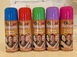 Colored Spray Temporary Wash Out Party Hair spray - £7.77 GBP