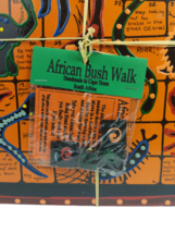 African Bush Walk (Chutes and Ladders) - Hand-painted Souvenir Board Game (New) - £19.49 GBP