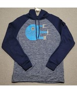 Star Wars Mens Hoodie Size Large Blue Gray Pullover Sweatshirt Casual - $26.33