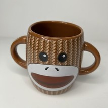 Double Handled sock monkey coffee mug. Galerie - £7.00 GBP