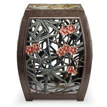 SPI Home Phoenix and Blossom Garden Stool 19.0&quot; x 15.5&quot; x 15.5&quot; 15.00 lbs. - £345.03 GBP