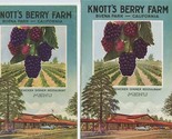 2 Knott&#39;s Berry Farm Menu Booklets &amp; Ghost Town &amp; Calico Railroad Ticket... - $37.73