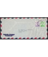 1963 BELGIUM Air Mail Cover - Bruxelles to Pelham, New York USA A26  - $2.96