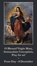 Immaculate Conception Prayer Card, 10-pack, with a Free Jesus Prayer Card - £10.35 GBP