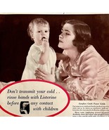 Listerine Mouthwash Cold Prevention 1934 Advertisement Full Page NRA Sta... - $42.08 CAD