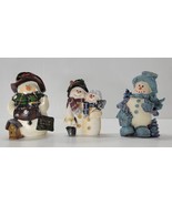 Jubilee Resin Snowman  Bird Houses &amp; Snowballs Christmas Decorations - S... - £12.35 GBP