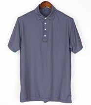 Peter Millar Crown Crafted Andalusian Tile Print  Golf Polo Mens Medium Blue - £25.71 GBP