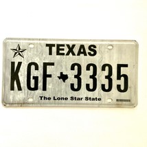 Untagged United States Texas Lone Star State Passenger License Plate KGF 3335 - £13.22 GBP