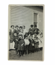 Vintage 1910 Real Photo Postcard Riverton Minnesota Presbyterian Sunday ... - £18.43 GBP