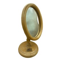 Wooden Vanity Table Top Dressing Mirror Optometrist Display Elasta Safilo - £17.47 GBP