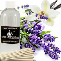 Lavender &amp; Vanilla Scented Diffuser Fragrance Oil FREE Reeds - £10.39 GBP+