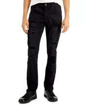 INC Men&#39;s Skinny-Fit Destroyed Jeans in Black Wash -Size 32x32 - $31.99