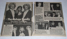 The Nelson Family Twins 16 Magazine Photo Article Clipping Vintage May 1987 - $12.99