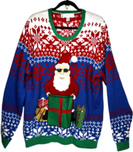 Jolly Sweater Cool Santa Claus Ugly Christmas Sweater Gift Box w/Drink P... - €24,08 EUR Jolly Sweater Cool Santa Claus Ugly Christmas Sweater Gift Box w/Drink P... - €24,08 EUR