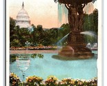 Bartholdi Fountain In Winter Washington  DC UNP WB Postcard Z10 - $1.93