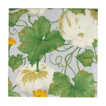 Caspari Heirloom Pumpkins Paper Luncheon Napkins in Grey &amp; White - Four ... - $11.40+