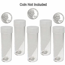 Round Nickel Coin Storage Tubes 21mm by BCW 5 pack - £6.28 GBP