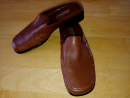 AEROSOLES LADIES &quot;GOOD RISE&quot; BROWN LEATHER SLIP ON SHOES-7.5M-BARELY WORN - £7.43 GBP