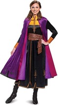 Disguise Women&#39;s Plus Size Disney Anna Frozen 2 Deluxe Adult Costume, Black, X-L - £128.07 GBP