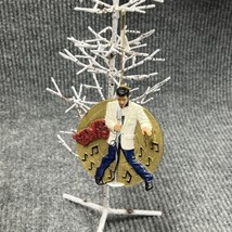 VTG 2002 Kurt Adler ELVIS PRESLEY Ornament Christmas Tree 4.5x4 Gold Rec... - $18.27