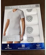 Vince Camuto 4 Crew Neck T-Shirts  White Cotton Classic Fit  Tagless sz ... - €58,26 EUR Vince Camuto 4 Crew Neck T-Shirts  White Cotton Classic Fit  Tagless sz ... - €58,26 EUR