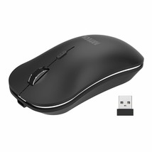 2.4G Wireless Mouse With Nano Usb Receiver Ergonomic Design Silent Clicking For  - £22.24 GBP