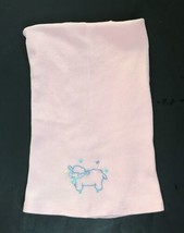 Little Wonders Pink Waffle Knit Lamb Baby Blanket Security Blankey Hard To Find - £23.68 GBP