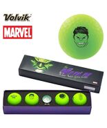 Volvik Vivid Marvel The Hulk Gift Set with 4 Golf Balls Hat Clip and Marker - €38,95 EUR