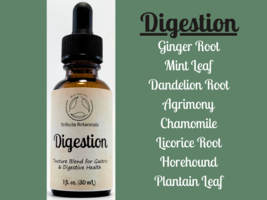 DIGESTION Herbal Tincture Blend / Liquid Extract / Organic Apothecary Herbs - £11.82 GBP