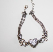 Lia Sophia Love Dust Cut Crystal Heart Bracelet  J407 - £19.30 GBP