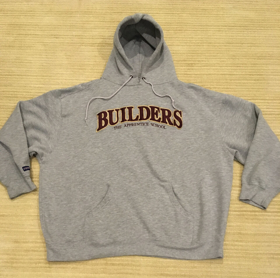 Vintage Jansport Gray Hoodie Men XXL THE APPRENTICE SCHOOL BUILDERS Newport News - $69.00