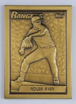 Nolan Ryan 1990 Topps Bronze Gallery Of Champions Baseball Card Rangers HOF - £23.72 GBP