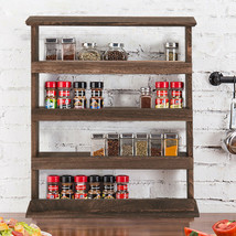 4 Tier Spice Jar Rack Kitchen Cupboard Door Wall Storage Organiser Herb ... - $64.59