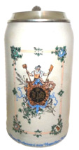 Bierbrauerei zum Augustiner Munich lidded 1L Masskrug German Beer Stein - $124.50