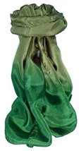 Mens Tabby Weave Pure Silk Scarf Emerald by Pashmina &amp; Silk - £23.51 GBP