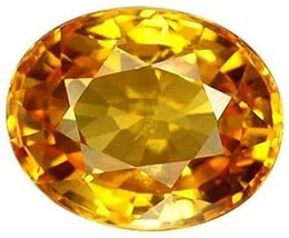 Gems &amp; Jewels 7.25 Ratti Certified Natural Yellow Sapphire Pokhraj/Pukhraj a1349 - £53.83 GBP