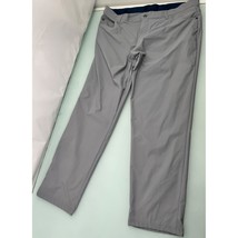 Adidas Men Golf Performance Active Pants Tapered Lightweight Gray Stretch 38X30 - £23.33 GBP