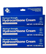 3 X Thera Plus Maximum Strength Hydrocortisone Cream Anti-Itch Cream 1.5... - $19.68