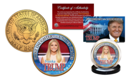 Ivanka Trump Presidential First Daughter 24K Gold Clad U.S. Jfk Half Dollar Coin - £7.58 GBP