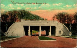 Park Tunnel Cadwalader Park Trenton NJ New Jersey 1916 DB Postcard Q15 - £6.17 GBP