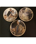 3 Norman Rockwell Collector Plates [Item 119] - £8.91 GBP