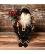 Christmas 18” Santa Figure Celebrate It Rustic Plaid  Decoration Northwo... - $32.24 CAD