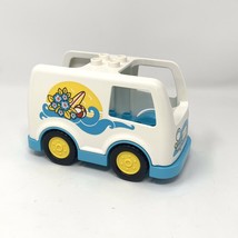 Lego Duplo Bus Minivan Surfing Beach 43851 2018 Teal Car Base 15314 2012 - £9.58 GBP