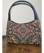 Vintage 90s Fossil Floral Bold Classic Woven Purse Handbag Boho Textured... - $38.79