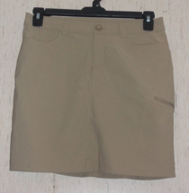 Excellent Womens Eddie Bauer Beige Cargo Skort Size 6 - £21.97 GBP